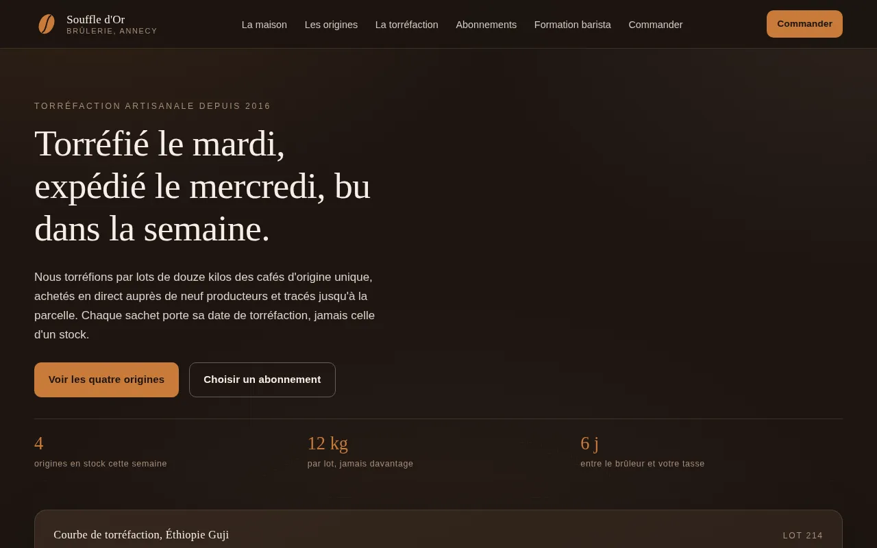 Aperçu de la démo Souffle d&rsquo;Or